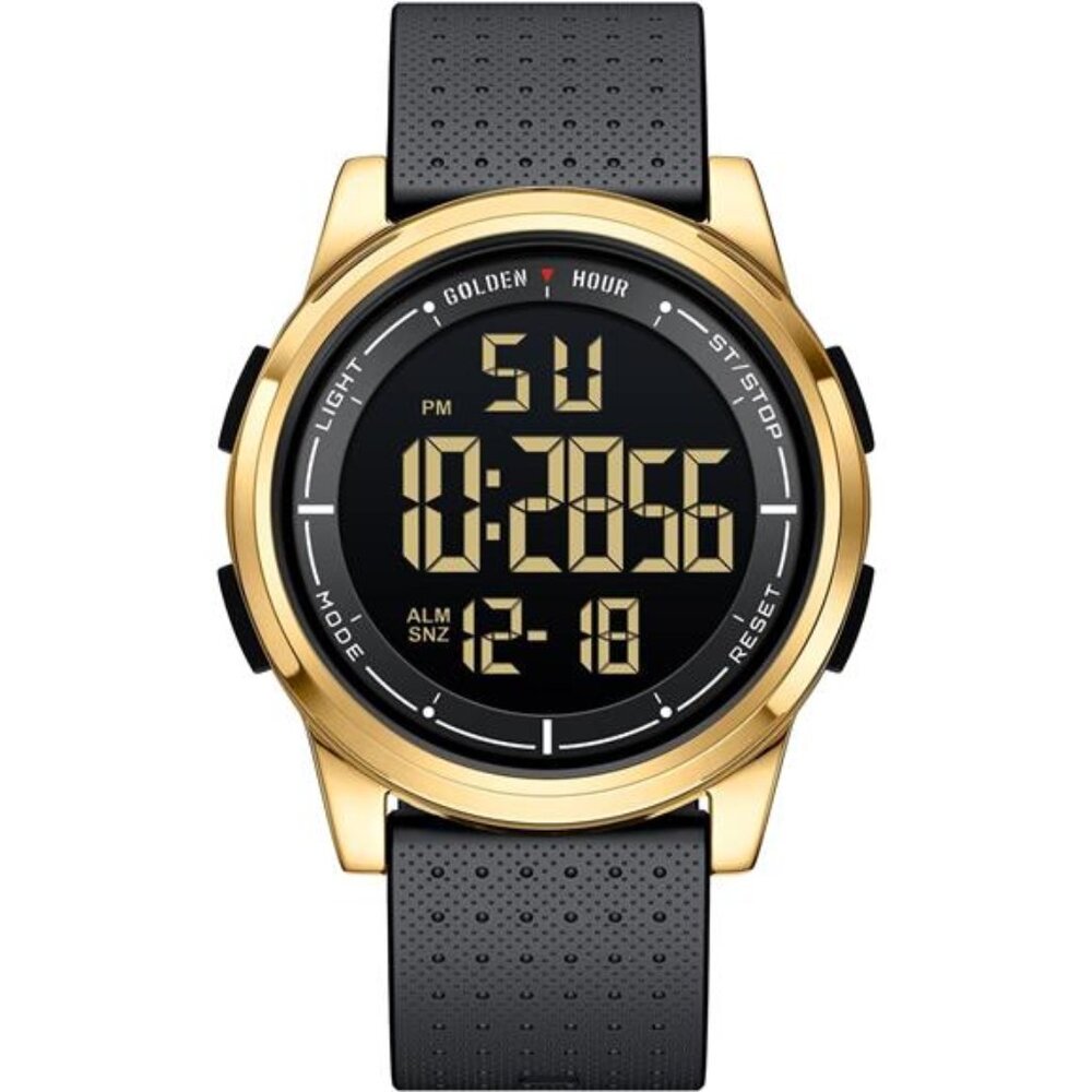 Ultra-Thin Minimalist Sports Waterproof Digital Watches Men with Wide-Angle